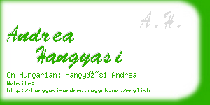 andrea hangyasi business card